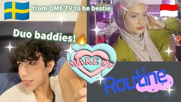 ( PART 1 ) MAKEUP ROUTINE TUTORIAL with DIVA! Ft Elias 🇸🇪🇮🇩