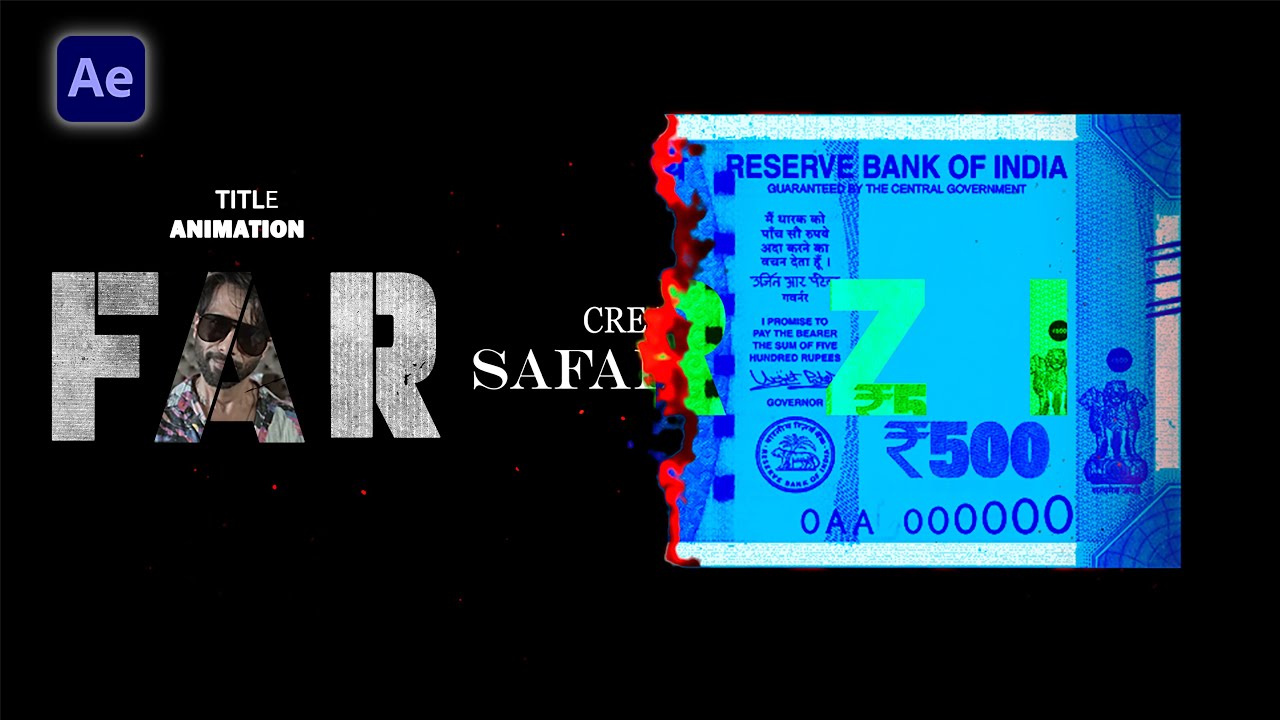 farzi title animation in after effects | tittle animation in after effects for beginners