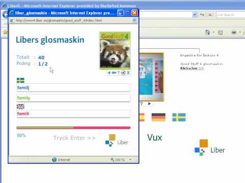 Liber online glosmaskin