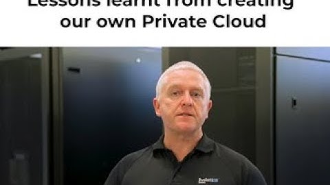 Lessons learnt from creating our own private cloud