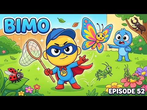 Cartoon BIMO Superhero Insect Rescue 🦋🐞 | Episode 52