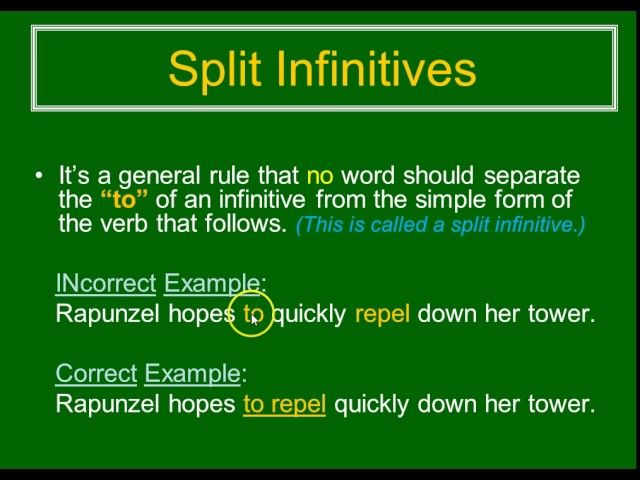 Split Infinitive: The Complete Guide (with Examples) - The Grammar Guide