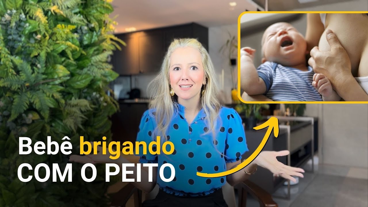 Bebê BRIGANDO com o PEITO na hora de mamar - YouTube