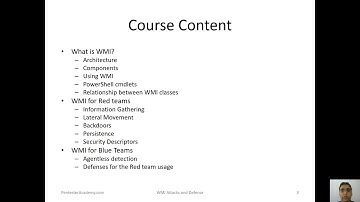 WMI Attacks and Defense  Course Introduction   YouTube