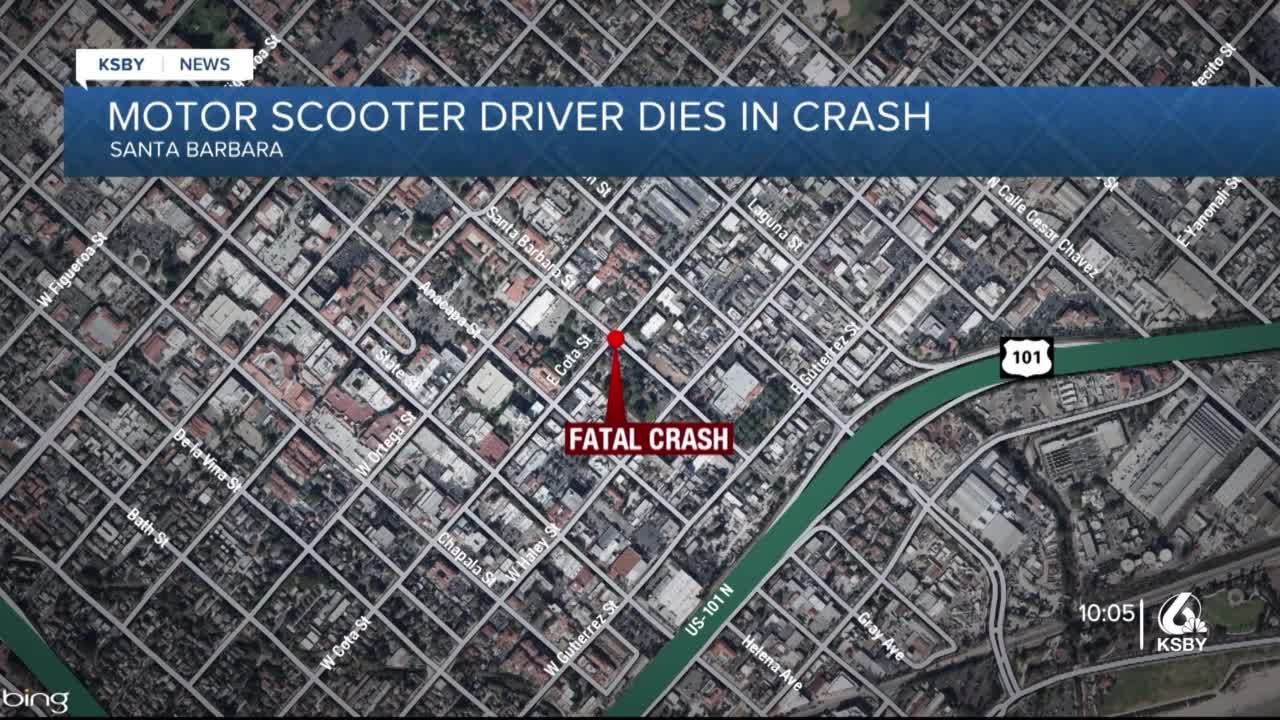 Motor scooter driver killed in Santa Barbara crash - YouTube