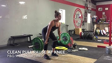 Clean Pull Pause at Knee