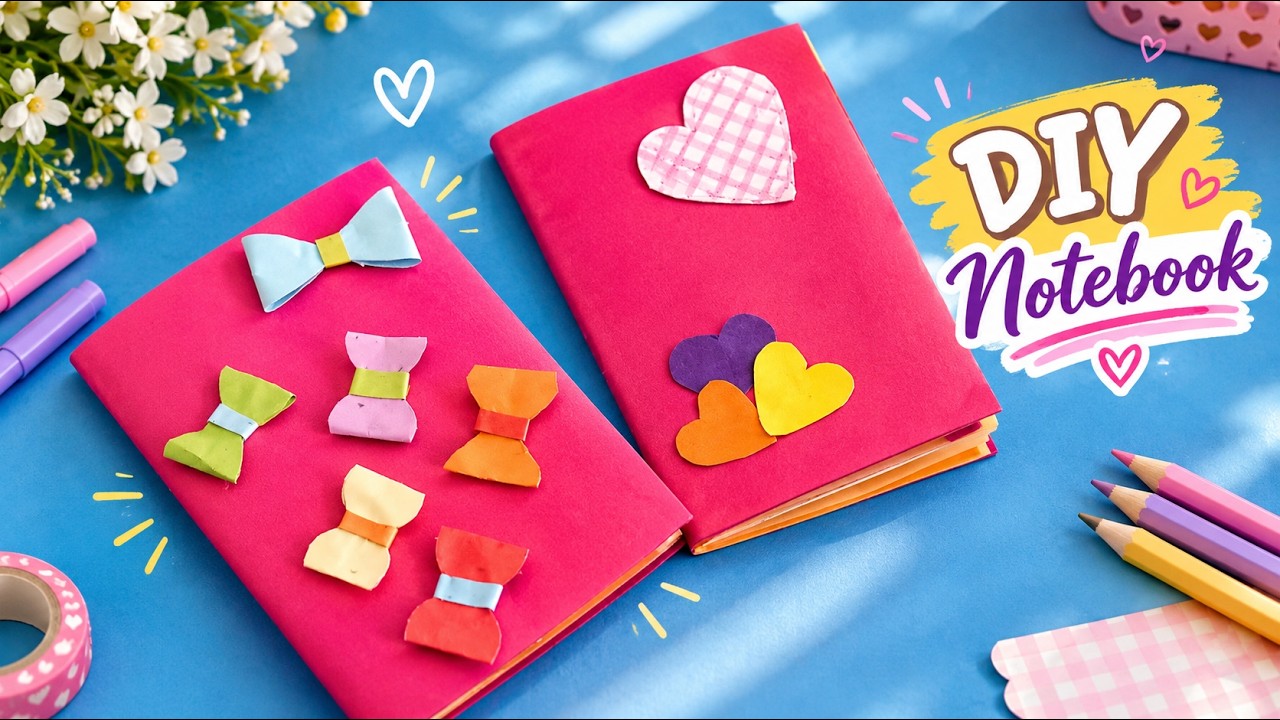 DIY Cute Notebooks 🎀 | Easy Paper Craft Ideas ️ - YouTube