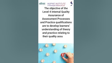OTHM Level 4 Certificate in Leading the Internal Quality Assurance of Assessment Processes &Practice