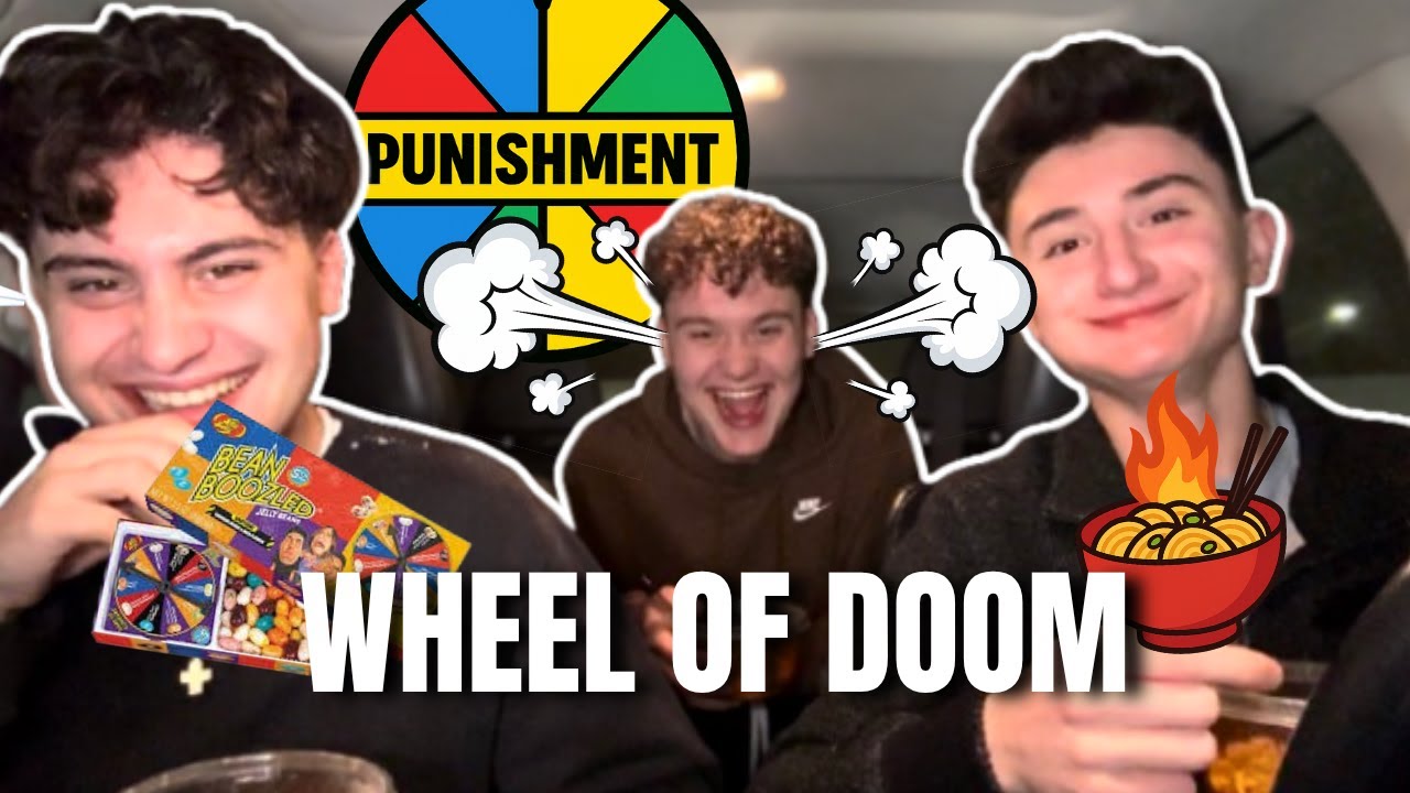 TRIPLETS spicy noodles and WHEEL OF DOOM punishment (THROW UP WARNING)