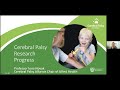 Iona novak webinar with cerebral palsy alliance research foundation  april 12 2021