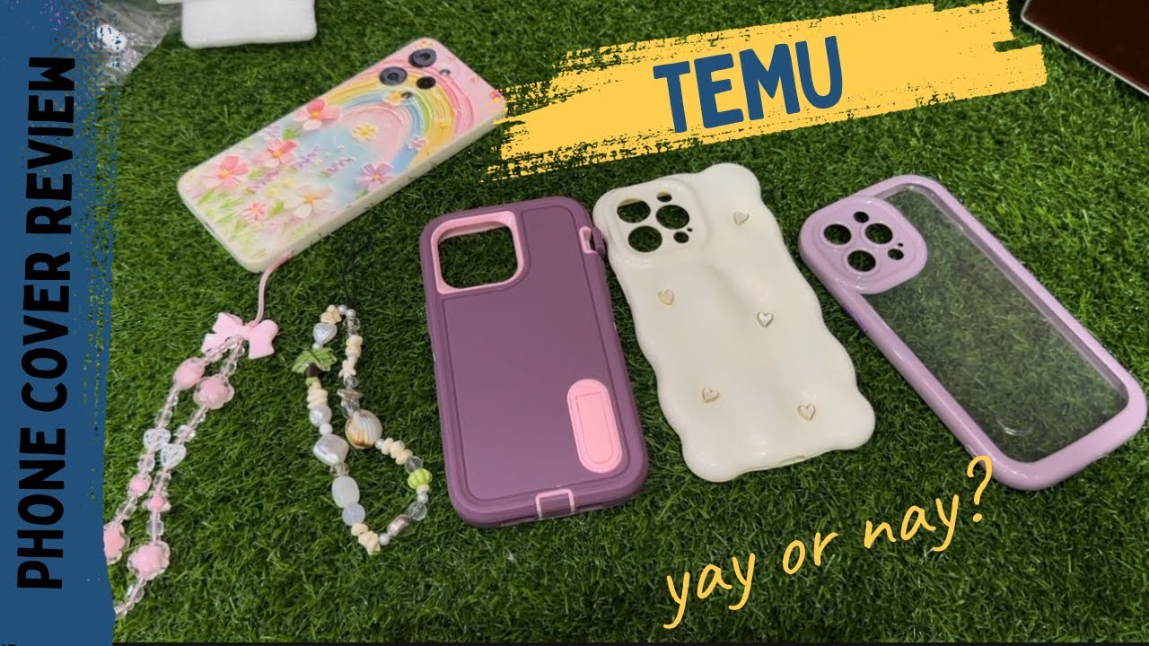 Обзор чехлов для телефонов TEMU | Мило или ерунда? 🤔📱