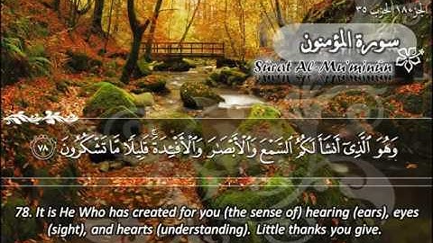 سورة المؤمنون ماهر المعيقلي   Sûrat Al Mu'minûn Maher Al Muaiqly