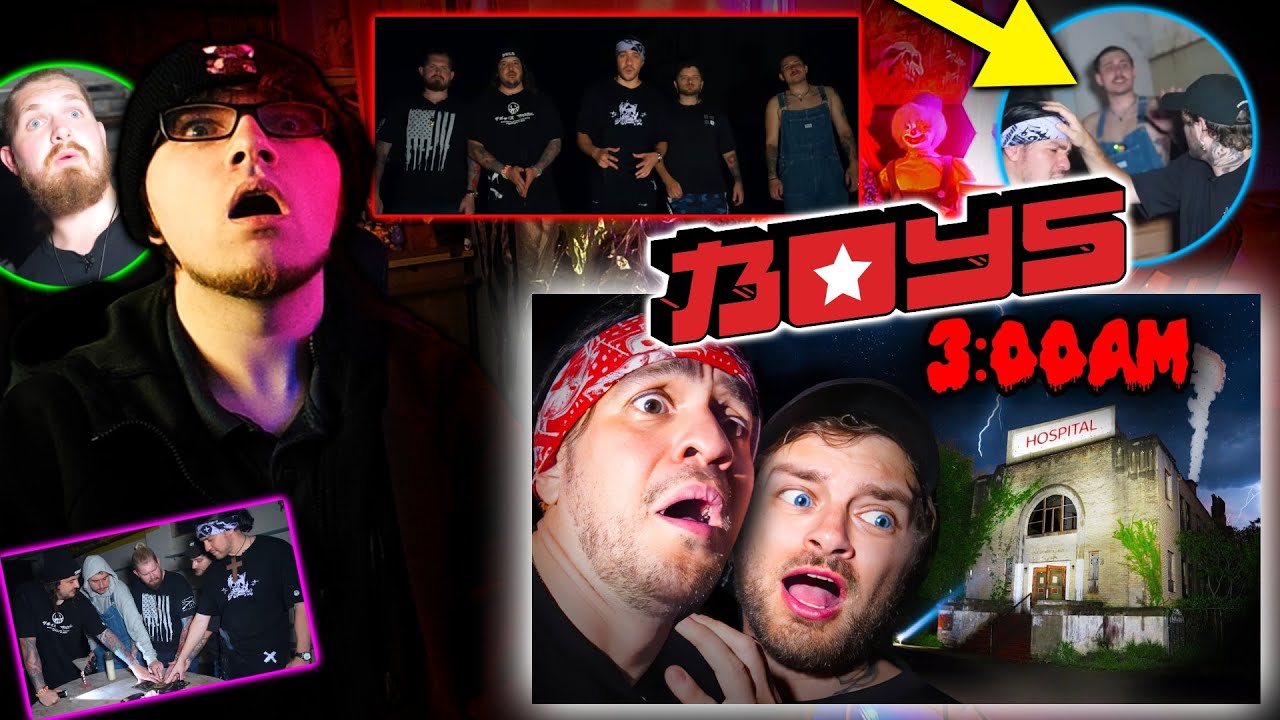 THE BOYS Overnight in a Haunted Hospital | THE BOYS REACTION