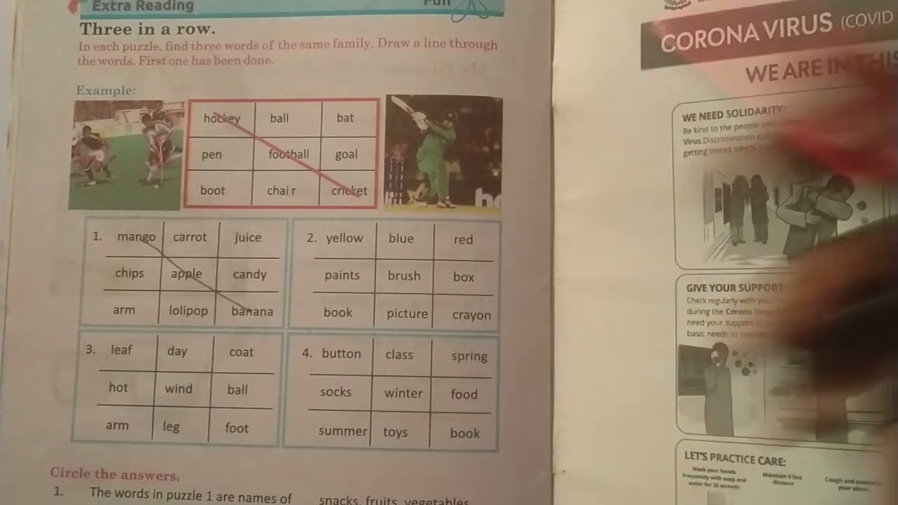 Sindh Text | Class 3 | English | Extra2 | Activities/Exercises