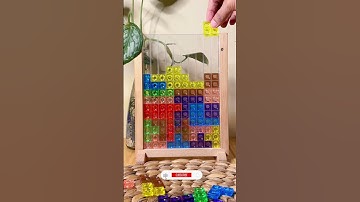 PART 157 || ASMR PLAYING COLORFULL TETRIS BLOCKS PUZZLE