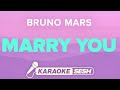 Marry You Lyrics Karaoke Instrumental | Bruno Mars