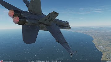 Flying F/A-18C Hornet in DCS World using Oculus Rift S VR