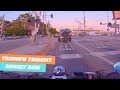 Riding Through Torrance At Sunset | TRIUMPH TRIDENT 660