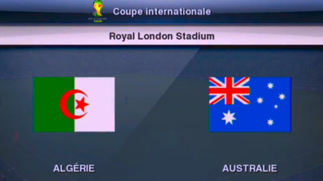 ⚽🏆🏅PES 2013 PS3 Cup Internationale Algérie vs Australie Match N°4 🏅🏆⚽ ...