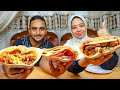 تجربة اكل اكبر كريب فالعالم من غنيم 