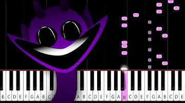 All Incredibox SPRUNKI PHASE 4 Sounds - Piano Tutorial