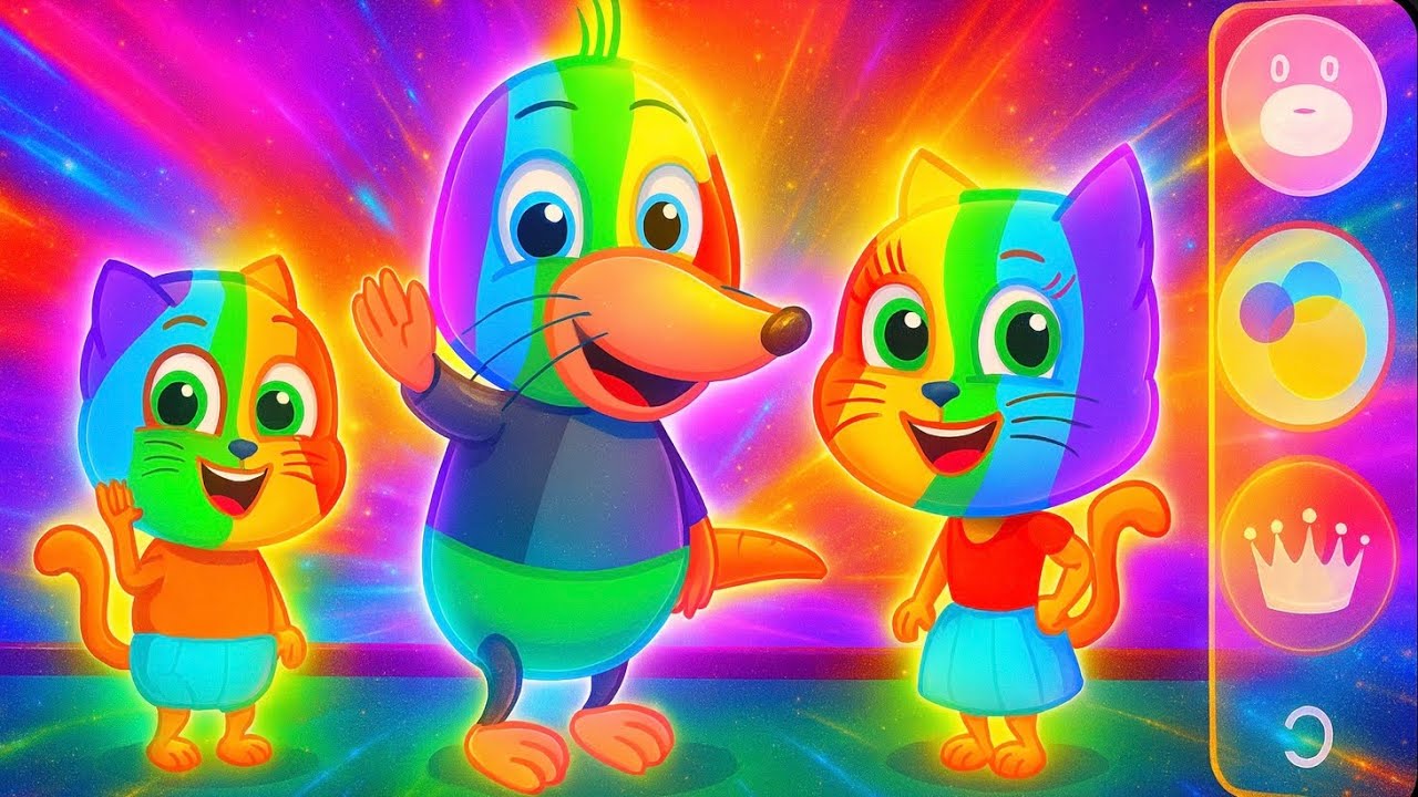 Familia de Gatos - EFECTOS DIVERTIDOS 👑🍩🌈 Dibujos Animados Para Niños ...
