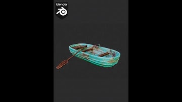 how to create boat in blender in 1 minute #blender #b3d #blendertraining