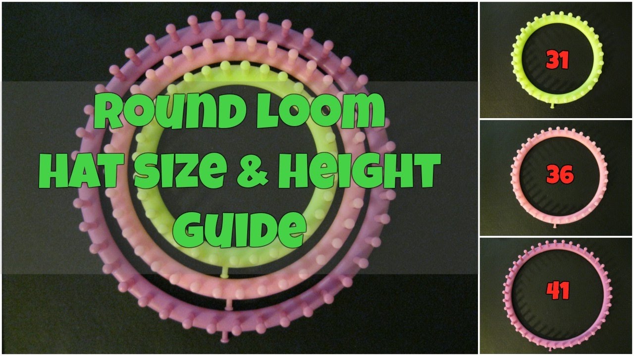 Loom Knit Hat Size Chart