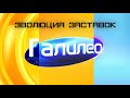 Эволюция заставок "Галилео" (26.03.2007 - 25.05.2020)