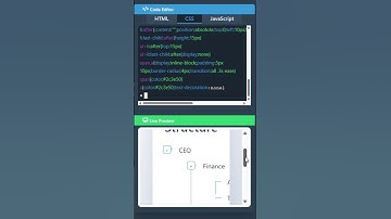 Tree structure using HTML, CSS and JavaScript