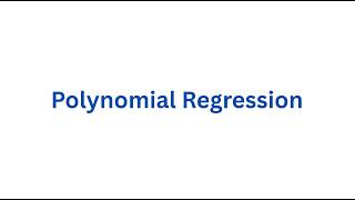 Polynomial Regression