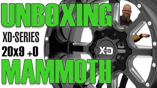 XD Series Mammoth 20x9 +0 Wheel Rim Unboxing
