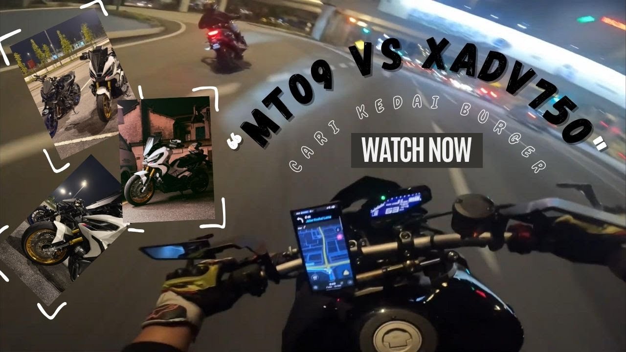 MT09 V2 VS XADV750 V2 | NIGHTRIDE | CARI BURGER BEN