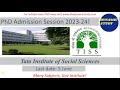 Tata Institute of Social Sciences PhD