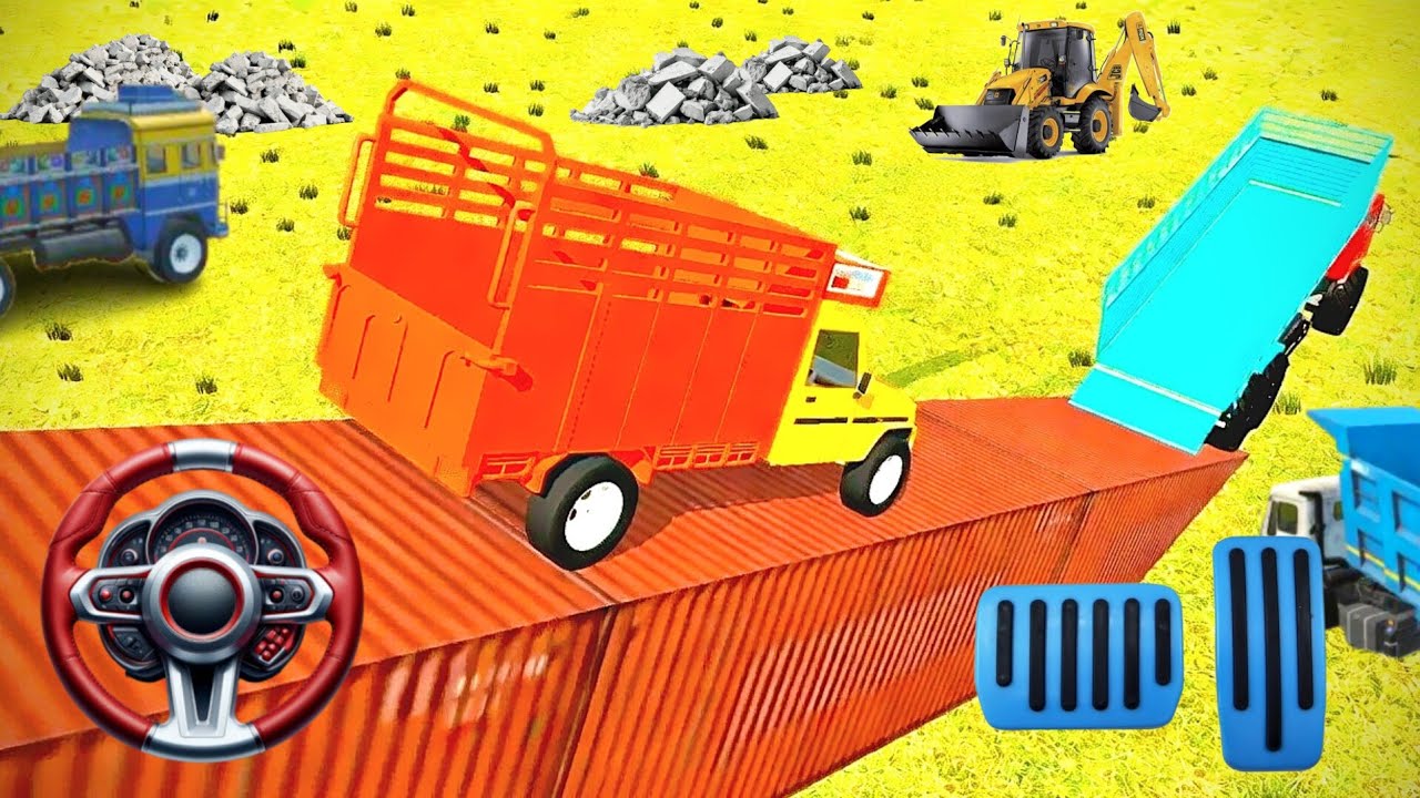 😱Heavy Loading Challenge🔥 Truck Mein pajero + DJ Setup | Ultimate Gaming Fun 🤣 #dj #tractor