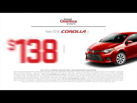 Annual Clearance Event Incentives Lease Deals