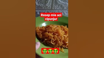 Thumbnail of resep mie Aci cipunjur#shorts @Teh fit