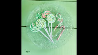 Fake Candy Cane and Lollipop DIY