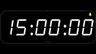 15 Hour - TIMER & ALARM - 1080p - COUNTDOWN
