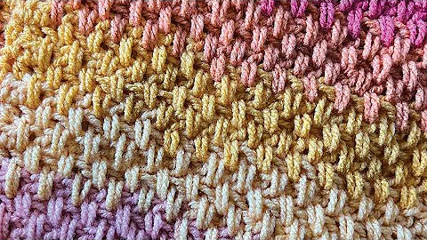 Learn the Crochet Extended Moss Stitch