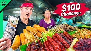 $100 Cambodian Street Food Challenge!! I got scammed...