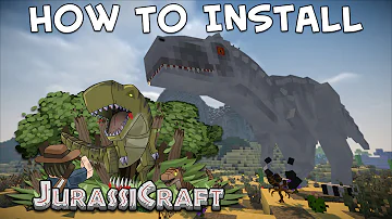 How do you install Jurassic craft on Minecraft?