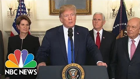 President Trump Announces Trade Penalties Against China: ‘This Is The First Of Many’ | NBC News