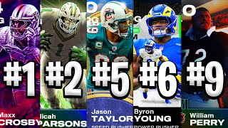 The Top 10 Pass Rushers in Madden 26