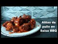 Alitas de Pollo en Salsa BBQ/Como Hacer Salsa BBQ