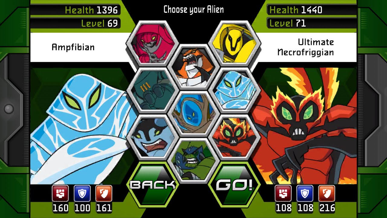 Arcade Mode! Ampfibian Vs Ultimate Big Chill - Ben 10 Xenodrome Gameplay
