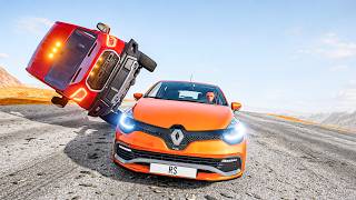 🔥 Insane Moroccan Car Racing Challenge with Realistic Crashes | BeamNG Drive 😱 screenshot 1