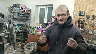 Новые доработки минитрактора,и новости гаража.