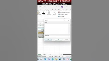 How to highlight the errors from the data in excel | #shorts | #excel