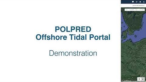 POLPRED Offshore Tidal Portal Demo